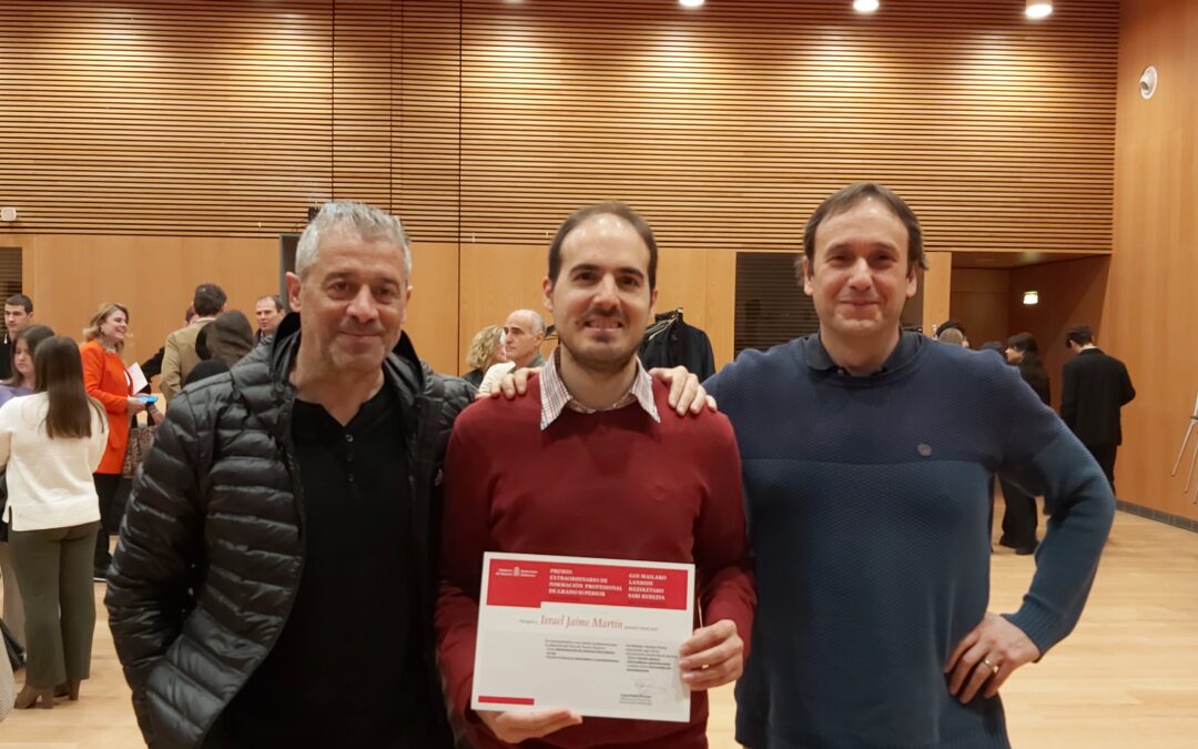 Israel Jaime Martín, técnico superior en Administración de Sistemas Informáticos en Red por el CI Mª Ana Sanz, premio extraordinario FP de Navarra